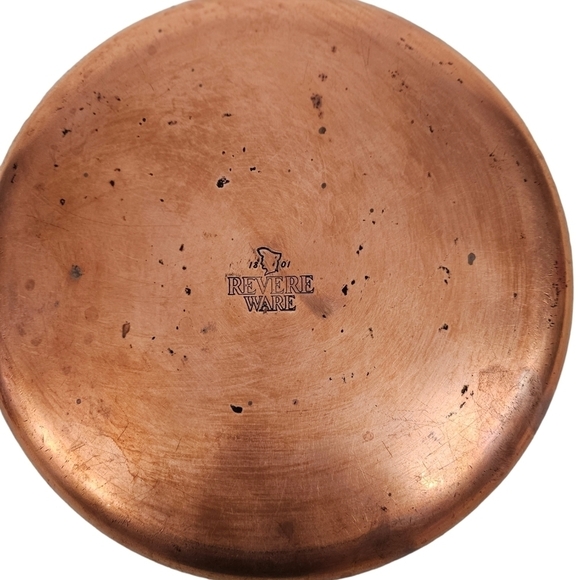 Vintage Revere Ware 9" Copper Clad Bottom Frying Pan Saute Pan - Picture 9 of 10